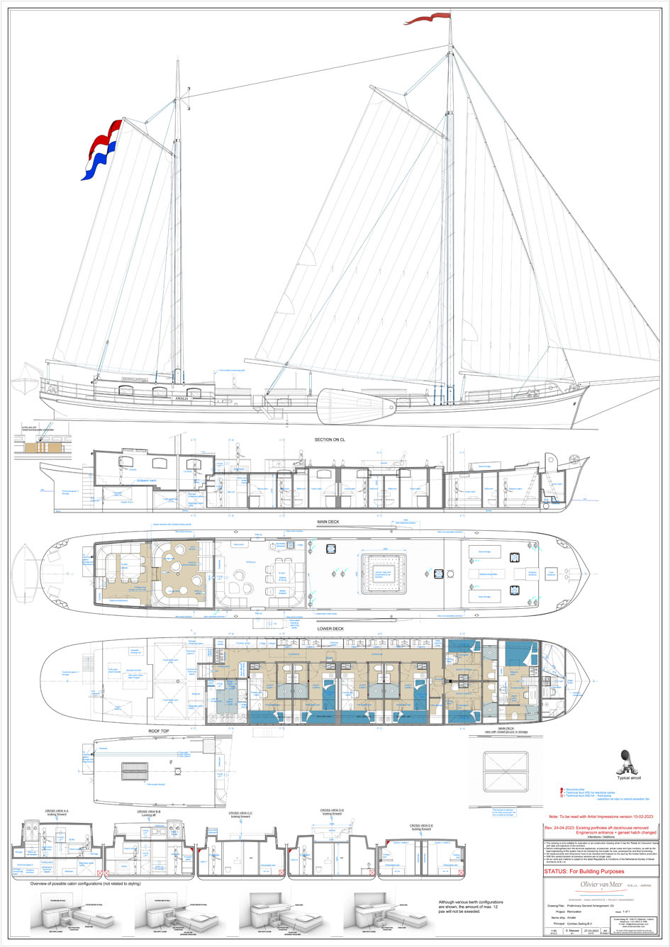 foto: 6 Klipper 34.50, gereed voor inbouw
