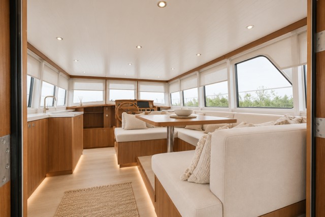 foto: 17 Serious Yachts Serious Yachts Gently Low Bridge 45 Sedan