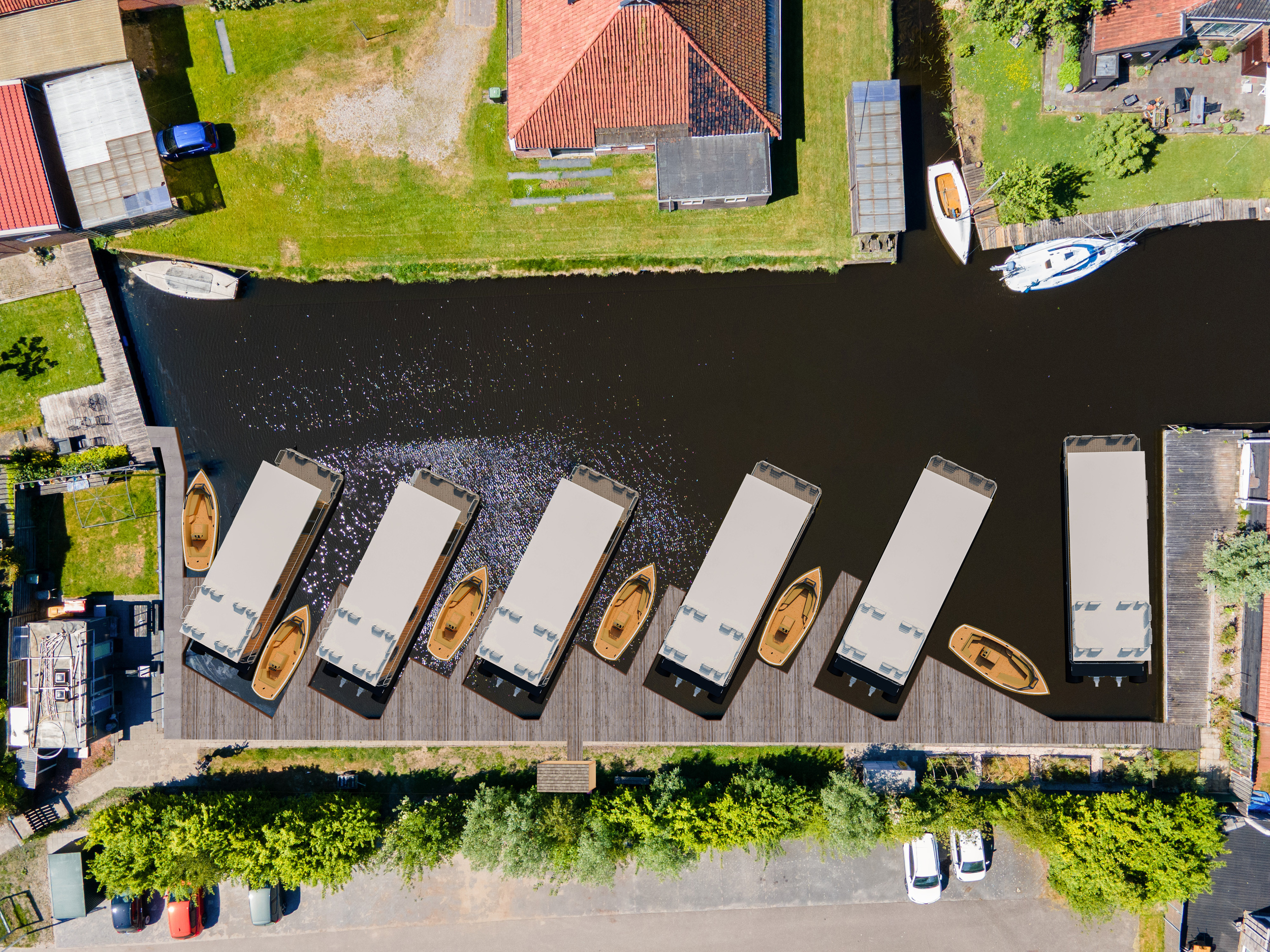 hoofdfoto: 1 Ligplaats Te Koop Terherne In Friesland Evt. Met Houseboat