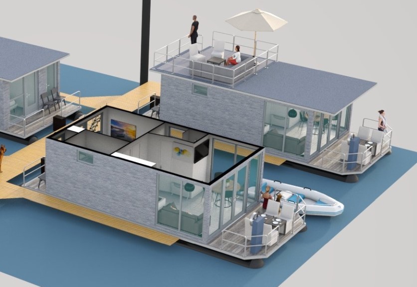 foto: 6 Havenlodge Melite Houseboat (met Huurligplaats)