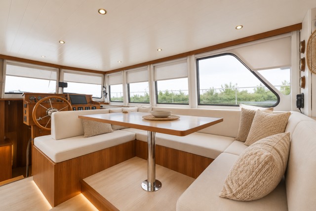 foto: 25 Serious Yachts Serious Yachts Gently Low Bridge 45 Sedan
