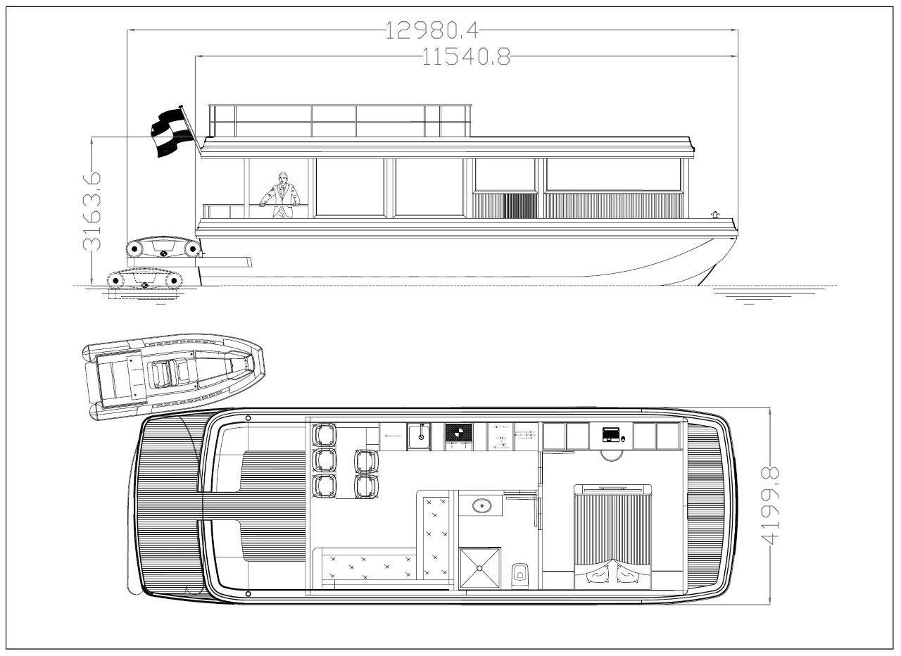 foto: 5 DiviNavi M-420 Houseboat Single Level