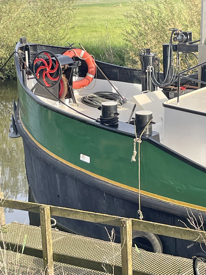 foto: 17 Katwijker 26.13 Varend Woonschip met CBB