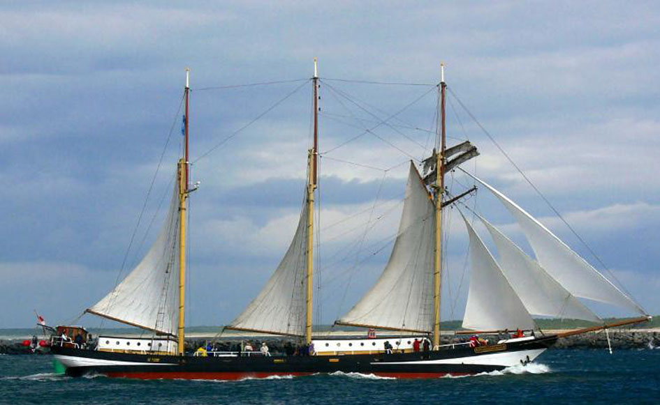 foto: 16 Drie mast Topzeil Schoener Swaensborgh