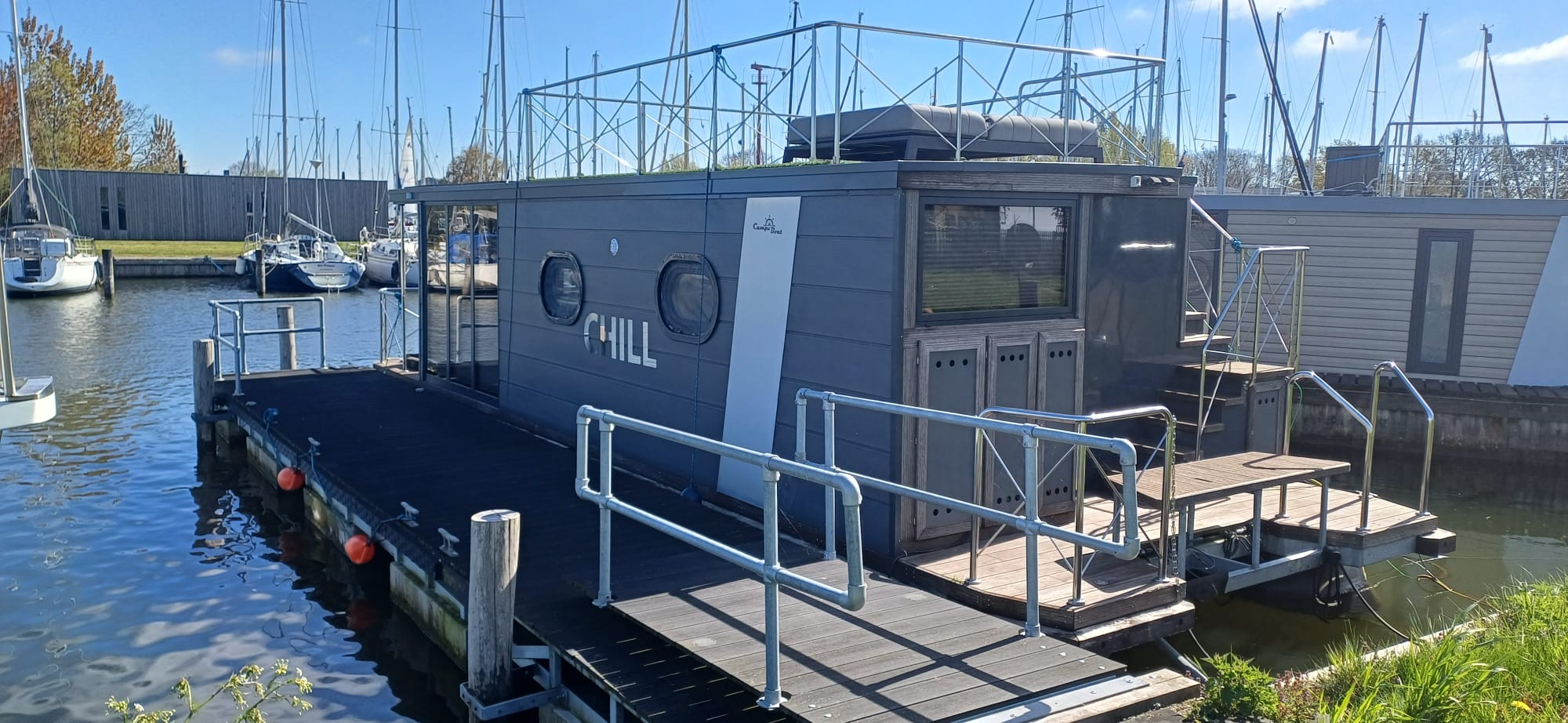 foto: 9 Campi 400 Houseboat Met Mooie Ligplaats
