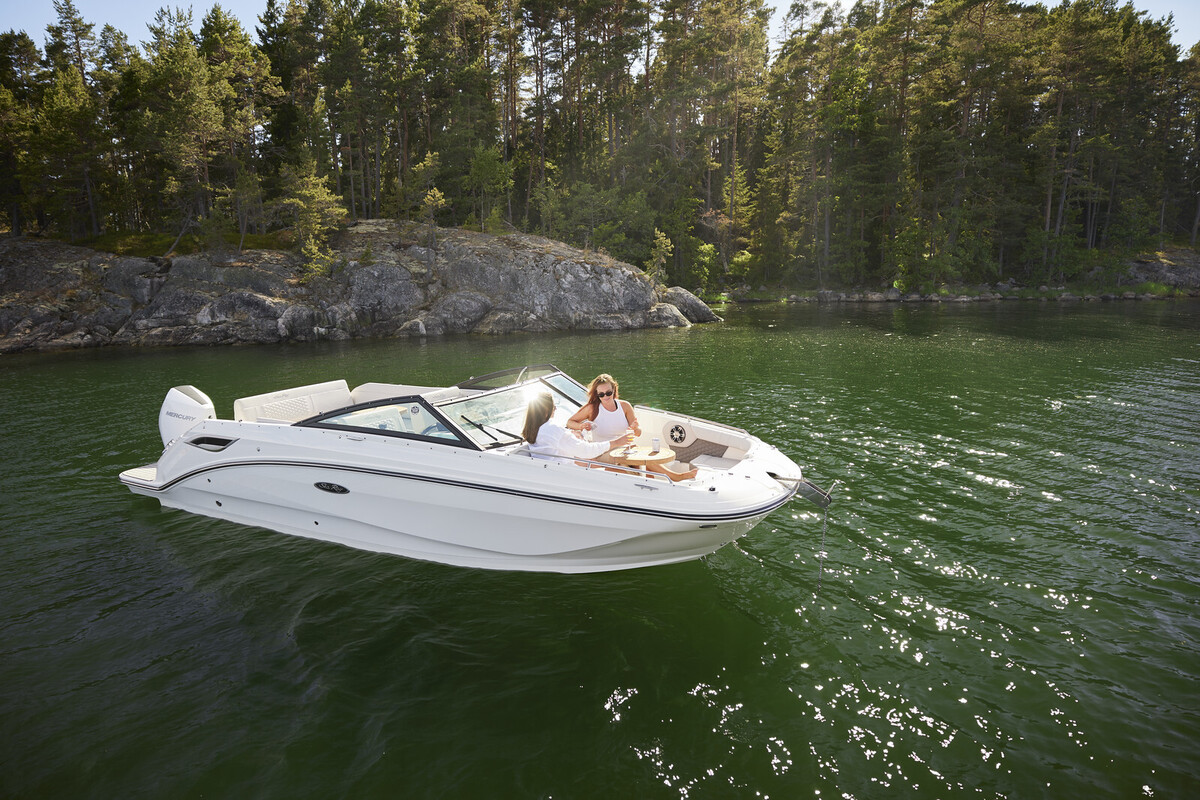 foto: 6 Sea Ray SDX 250 Outboard (Harlow Coconut Bekleding)