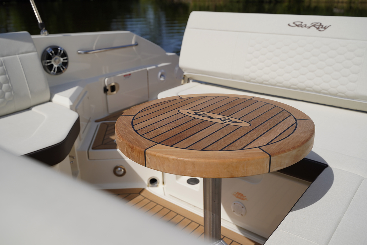 foto: 9 Sea Ray SDX 250 Outboard (Harlow Coconut Bekleding)