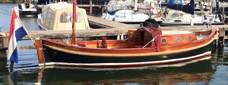 foto: 6 Scherpel Kajuitsloep Teak/ Mahonie