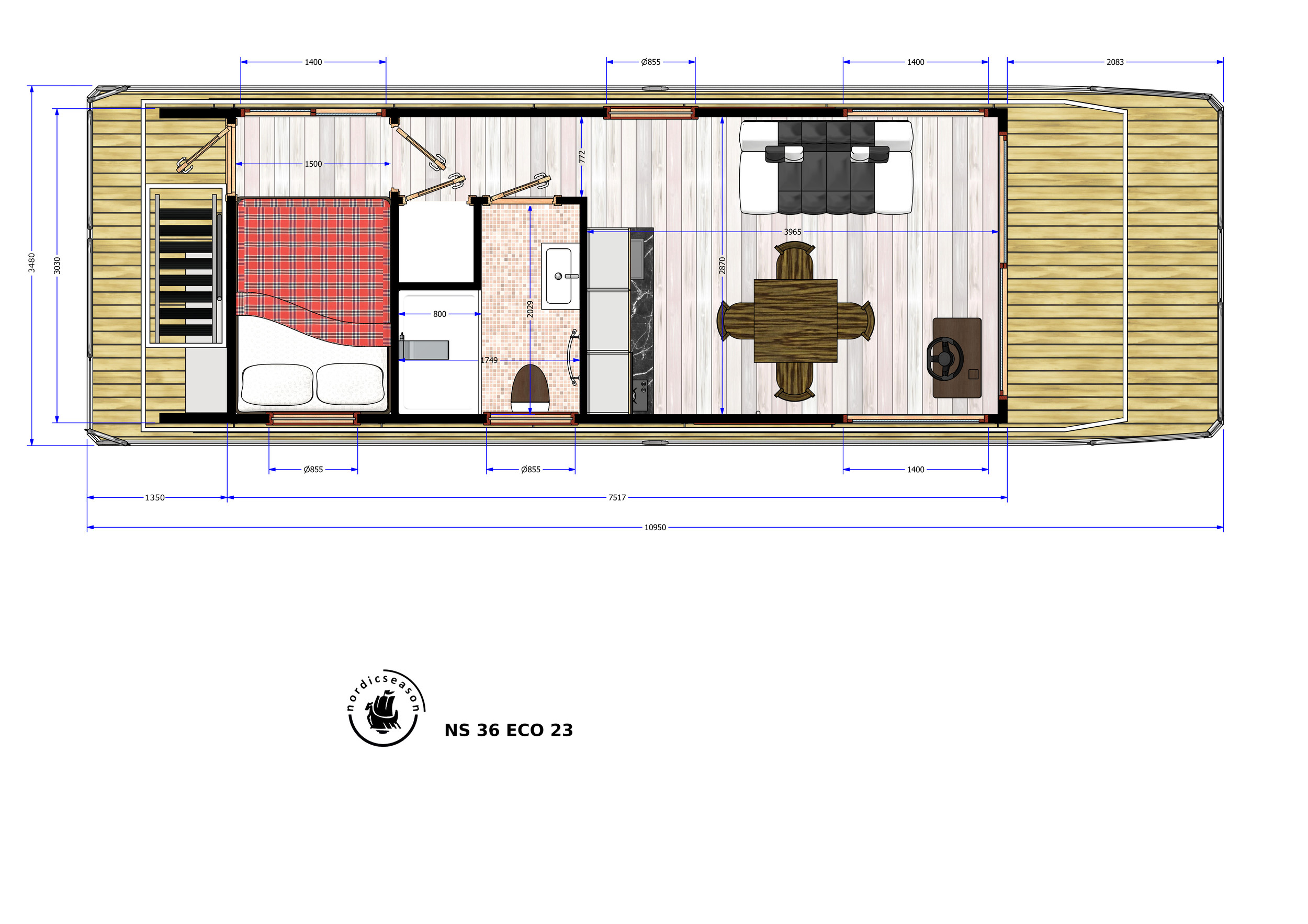foto: 31 Nordic Season NS 36 Eco 23 Houseboat