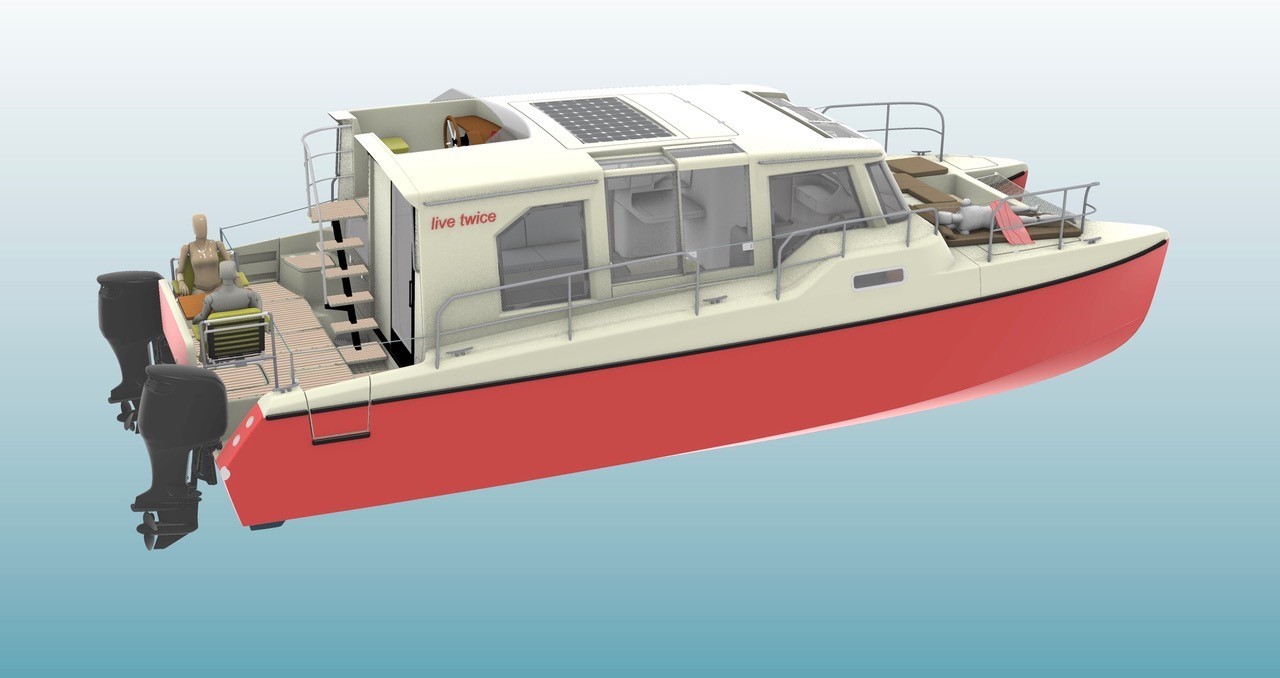 foto: 5 Bader BB37 Motorcatamaran