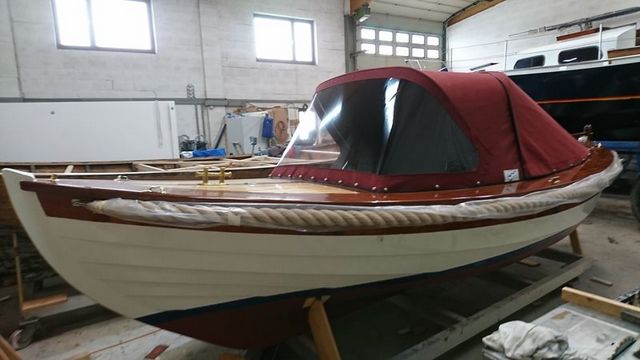 Kapitein Klassieke Mahoniehouten Sloep 6.20