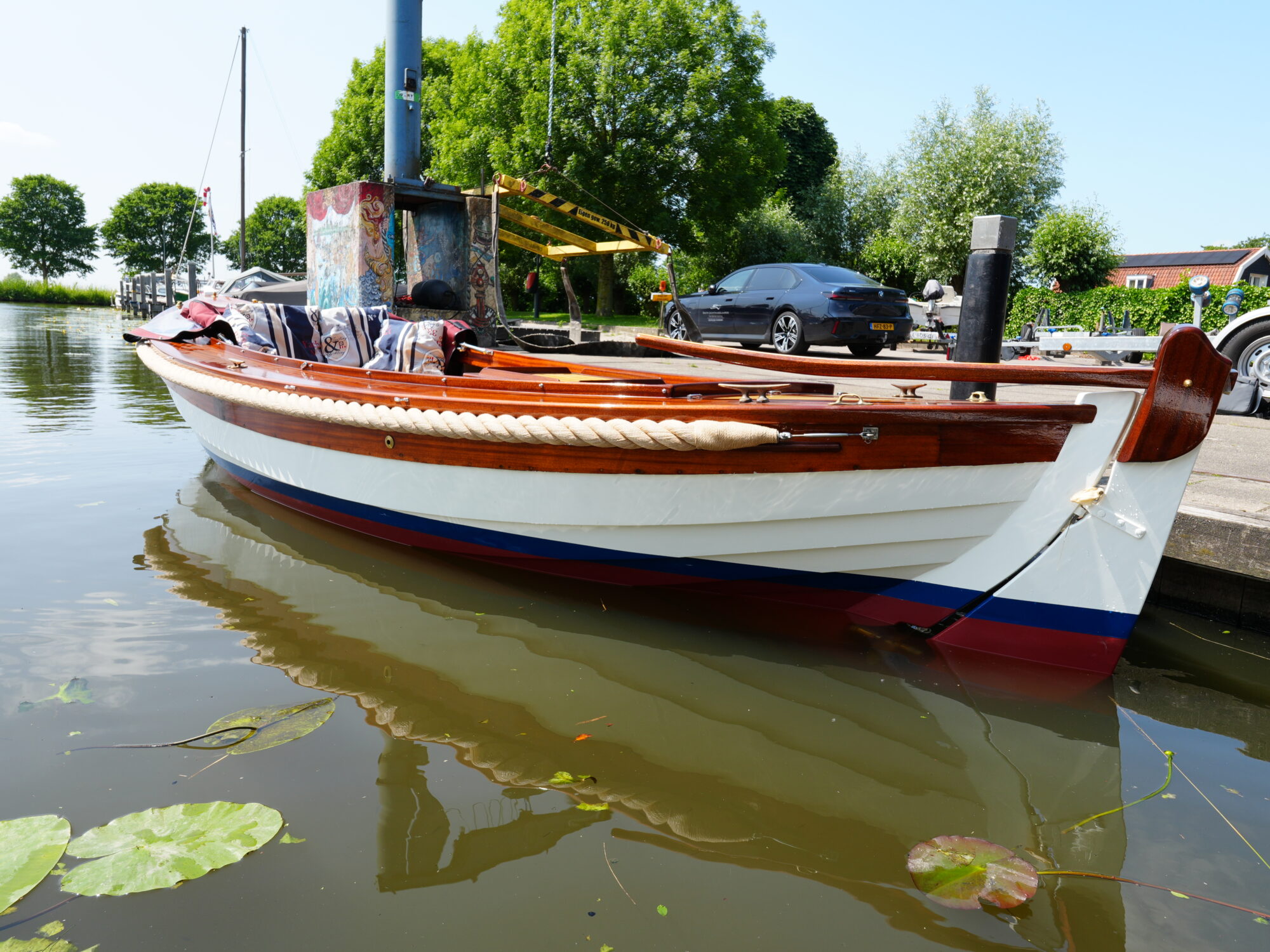 foto: 20 Kapitein Klassieke Mahoniehouten Sloep 6.20