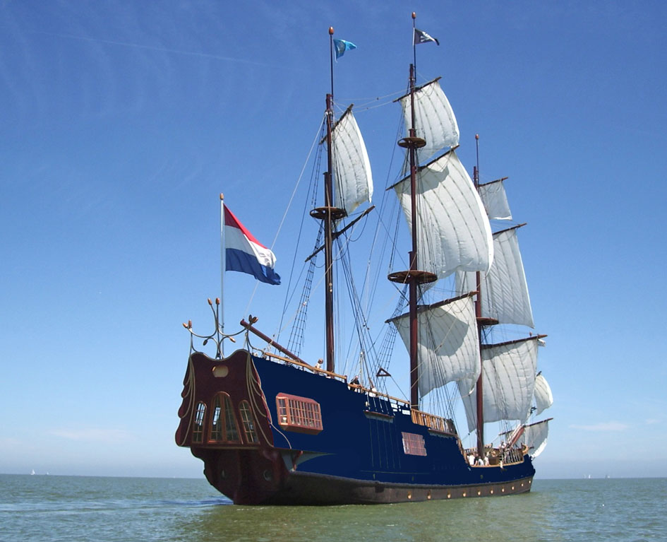 foto: 43 3 mast Charterschip / Evenementenboot 44 nachtgasten, 150 daggasten