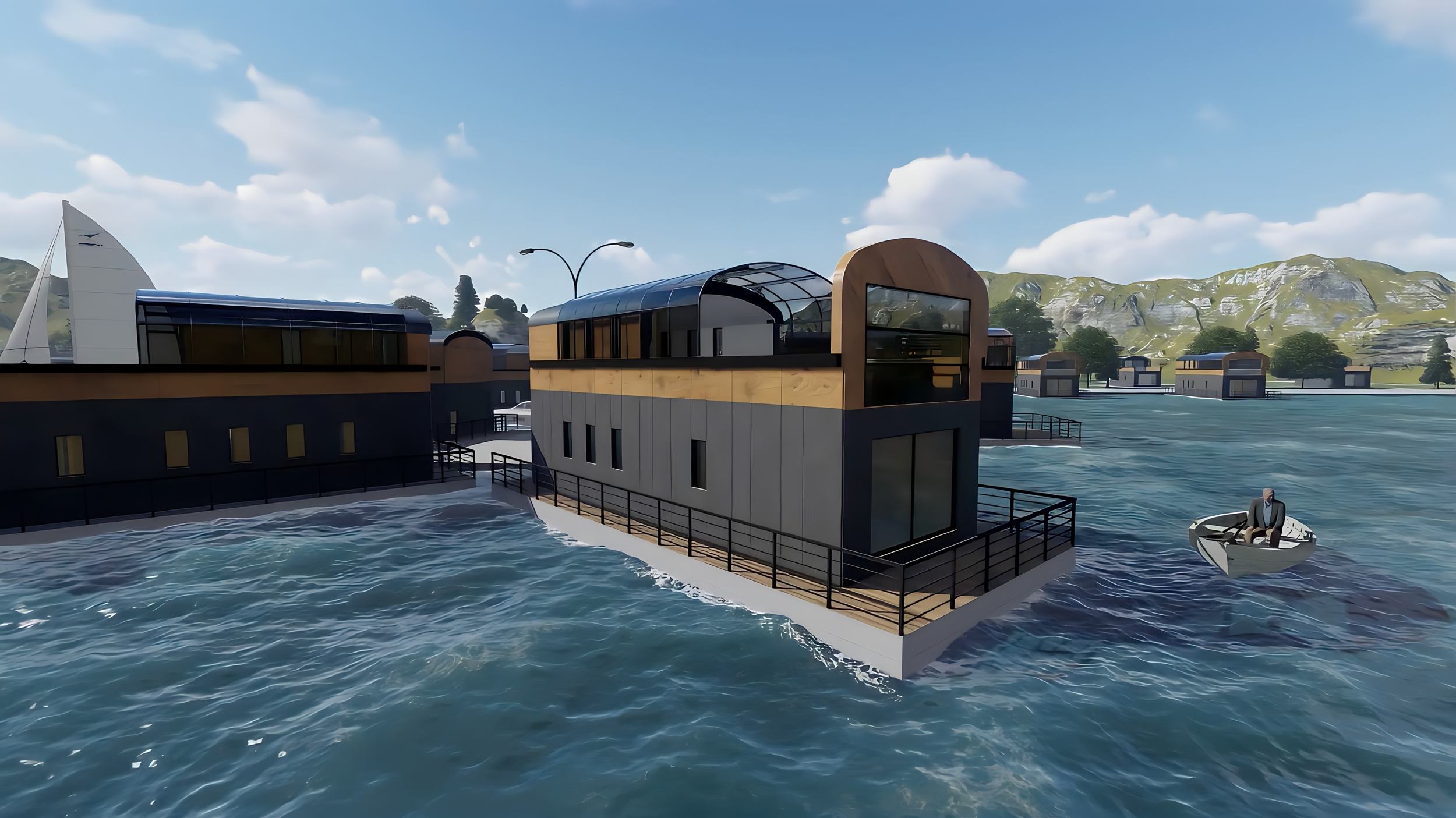Luxury Homes Houseboat