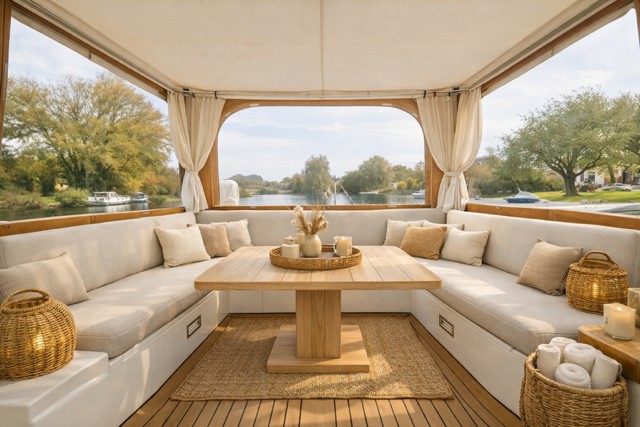foto: 102 Serious Yachts Serious Yachts Gently Low Bridge 45 Sedan