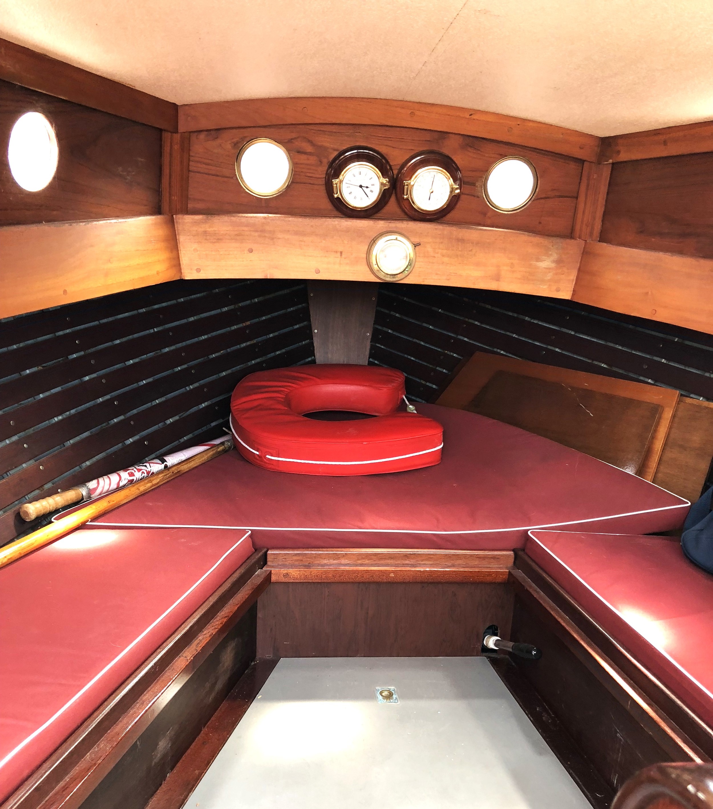 foto: 14 Scherpel Kajuitsloep Teak/ Mahonie