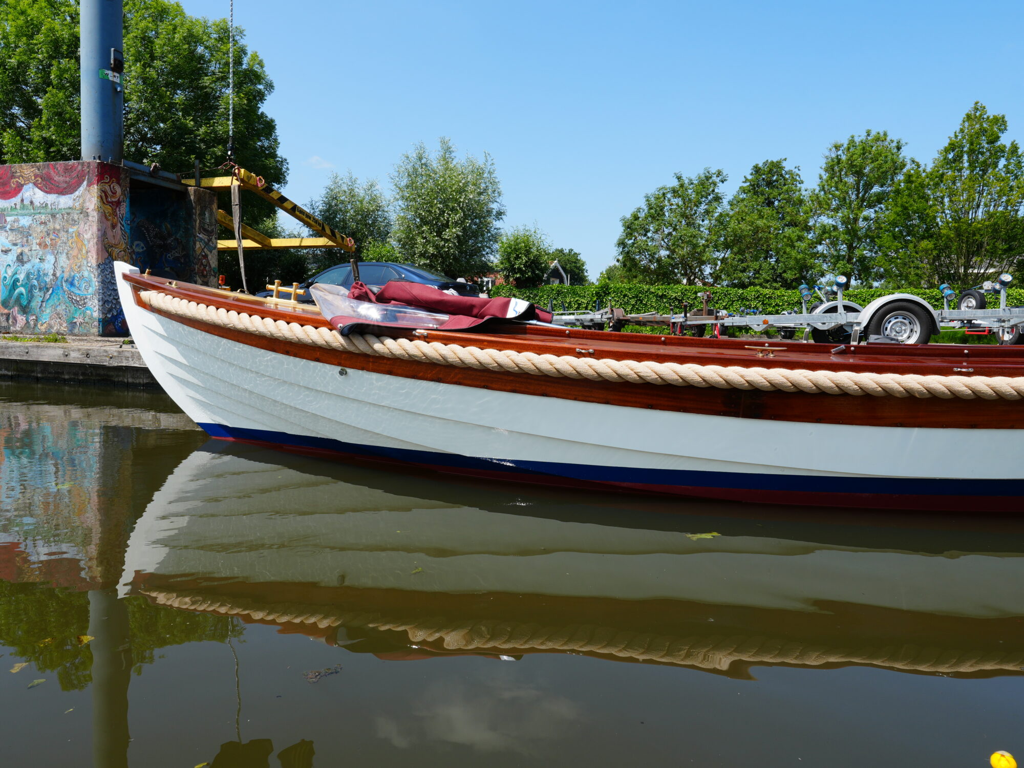 foto: 13 Kapitein Klassieke Mahoniehouten Sloep 6.20