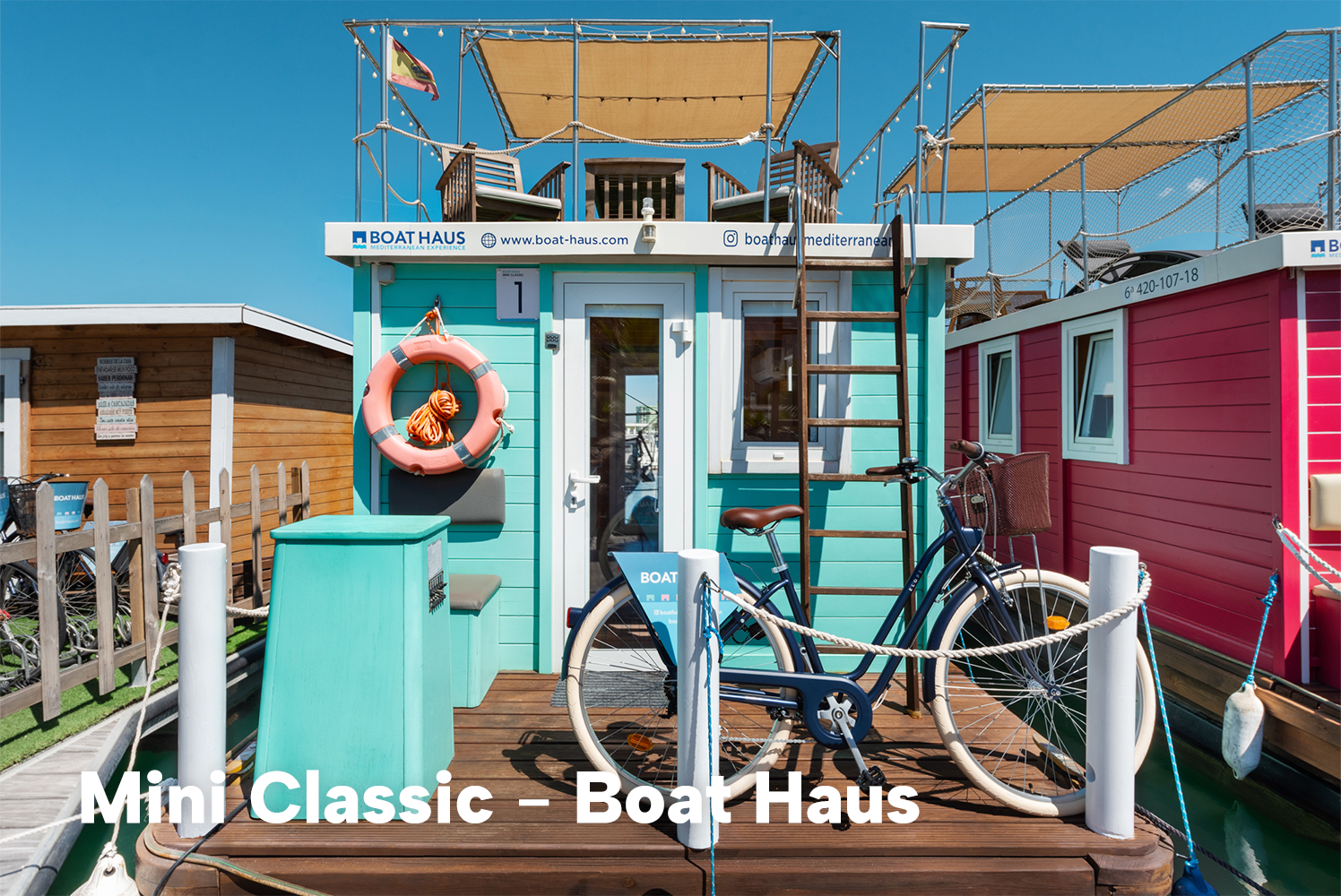 hoofdfoto: 1 Boat Haus Mediterranean 6x3 Classic Houseboat