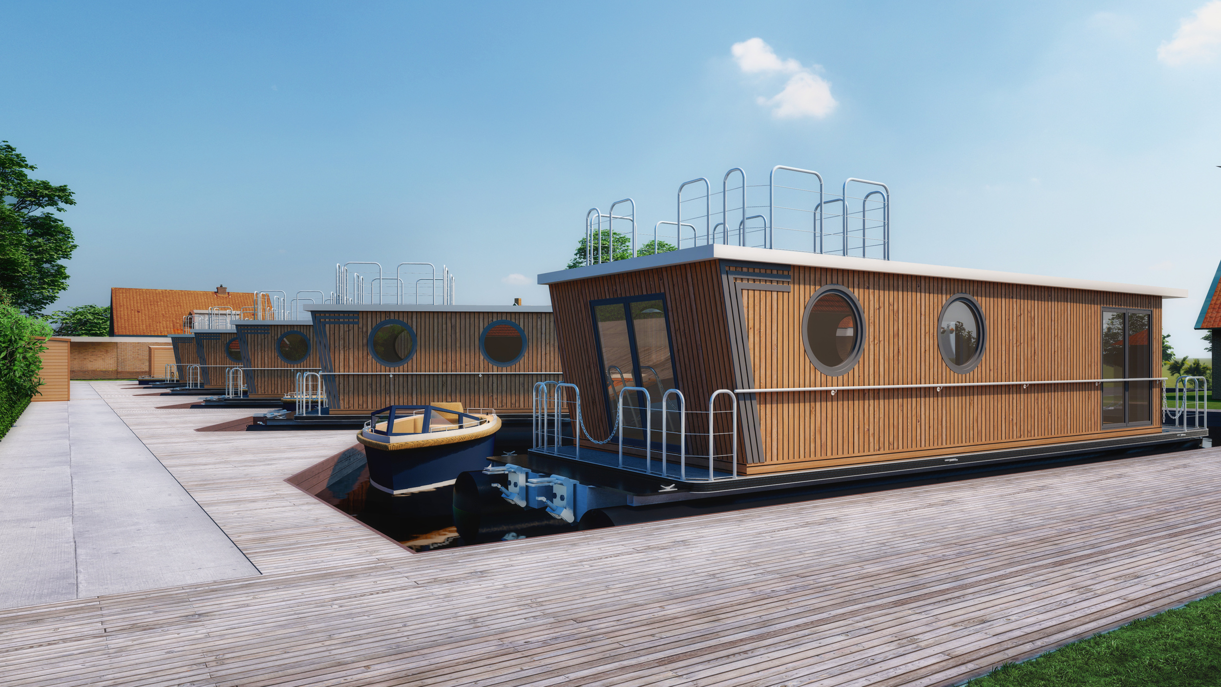 foto: 5 Ligplaats Te Koop Terherne In Friesland Evt. Met Houseboat