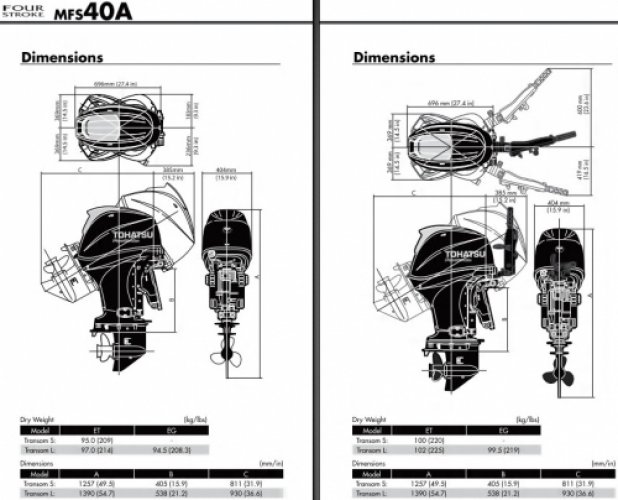 foto: 5 Tohatsu MFS50AETL buitenboordmotor