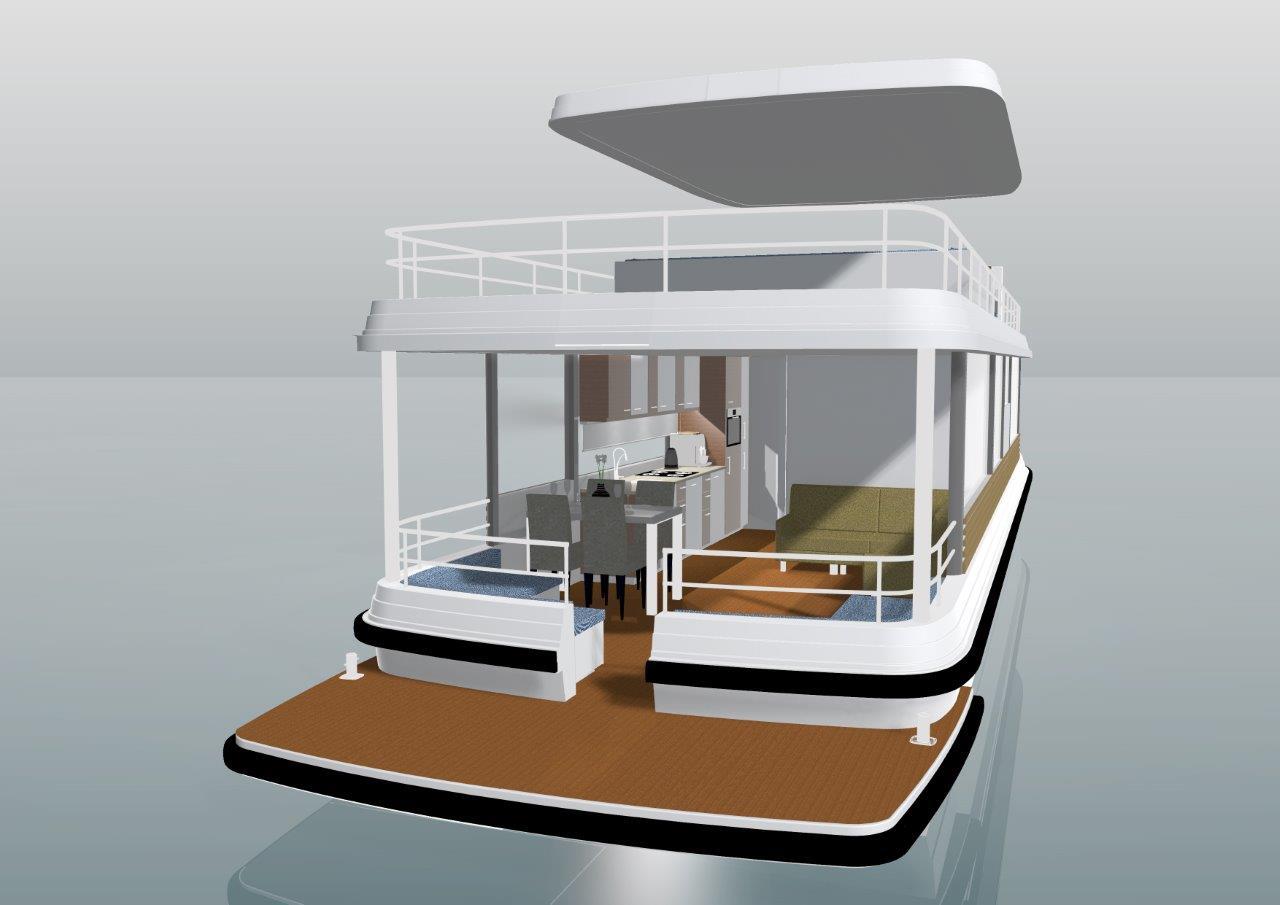 foto: 17 DiviNavi M-420 Houseboat Single Level