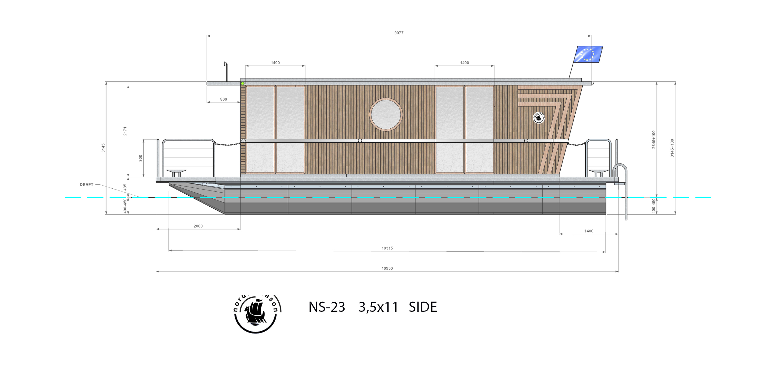 foto: 74 Nordic Season NS 36 Eco 23 Houseboat