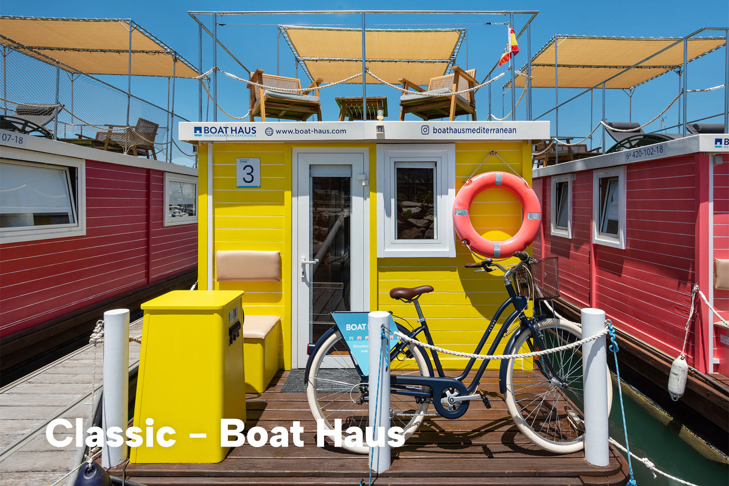 Boat Haus Mediterranean 8x3 Classic Houseboat