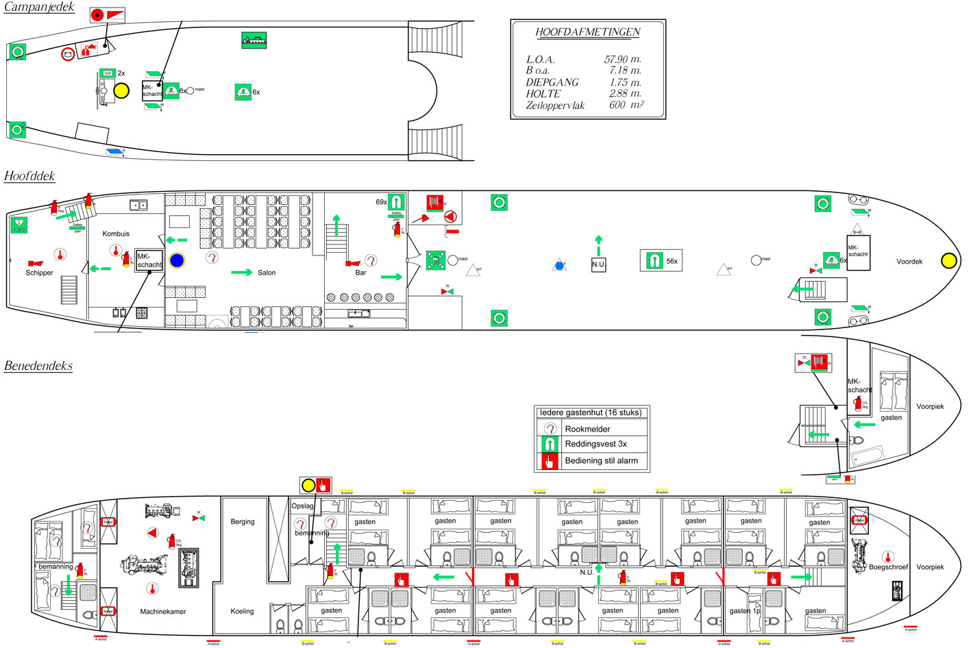 foto: 71 3 mast Charterschip / Evenementenboot 44 nachtgasten, 150 daggasten