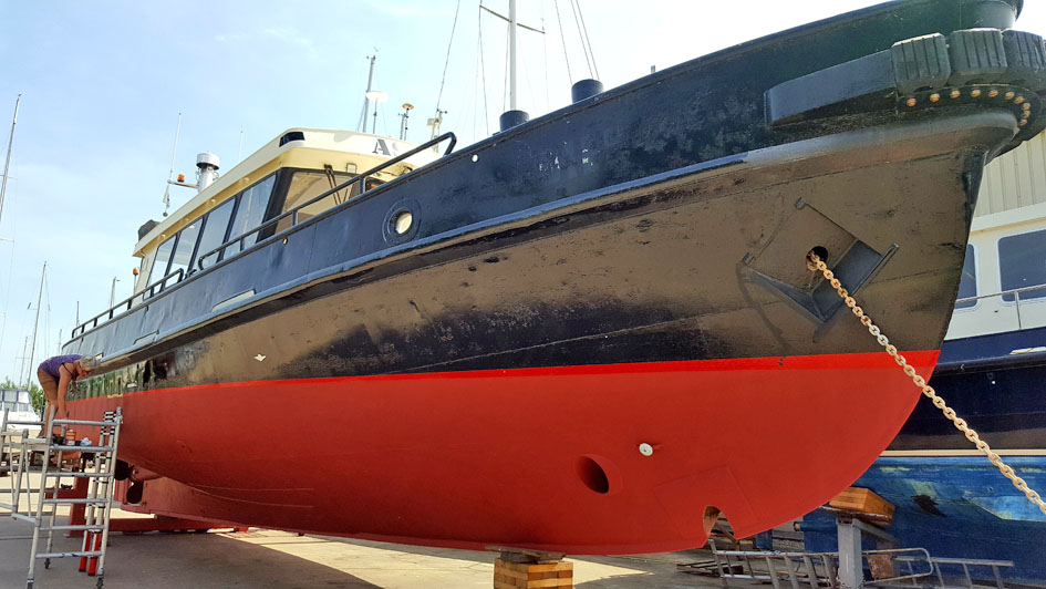 foto: 54 ex Patrouille vaartuig / Varend Woonschip 18.26 met UBC