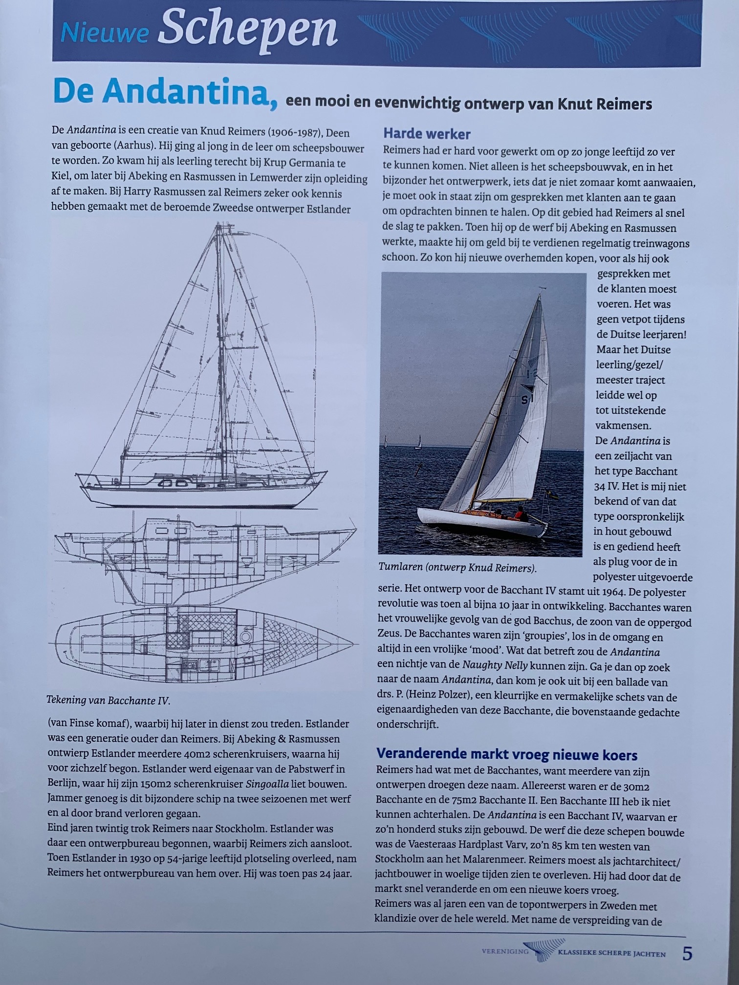 foto: 32 Classic Sailing Yacht/Bacchant IV (Zweden) S-spant