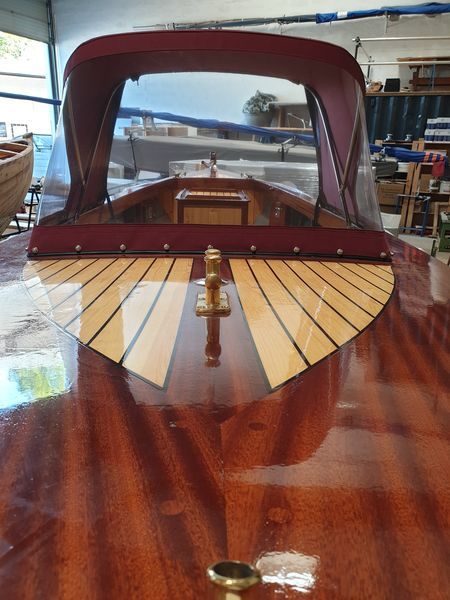 foto: 21 Kapitein Klassieke Mahoniehouten Sloep 6.20