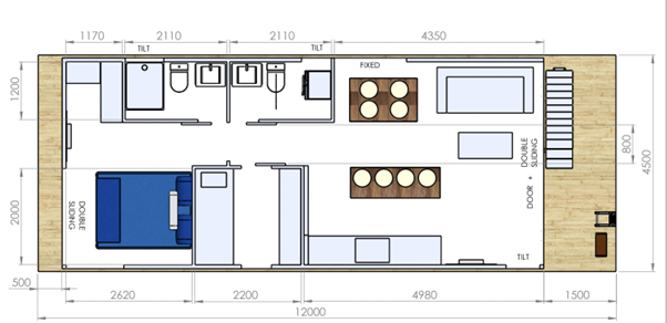 foto: 11 Boat Haus Mediterranean 12X4,5 ROYAL Houseboat