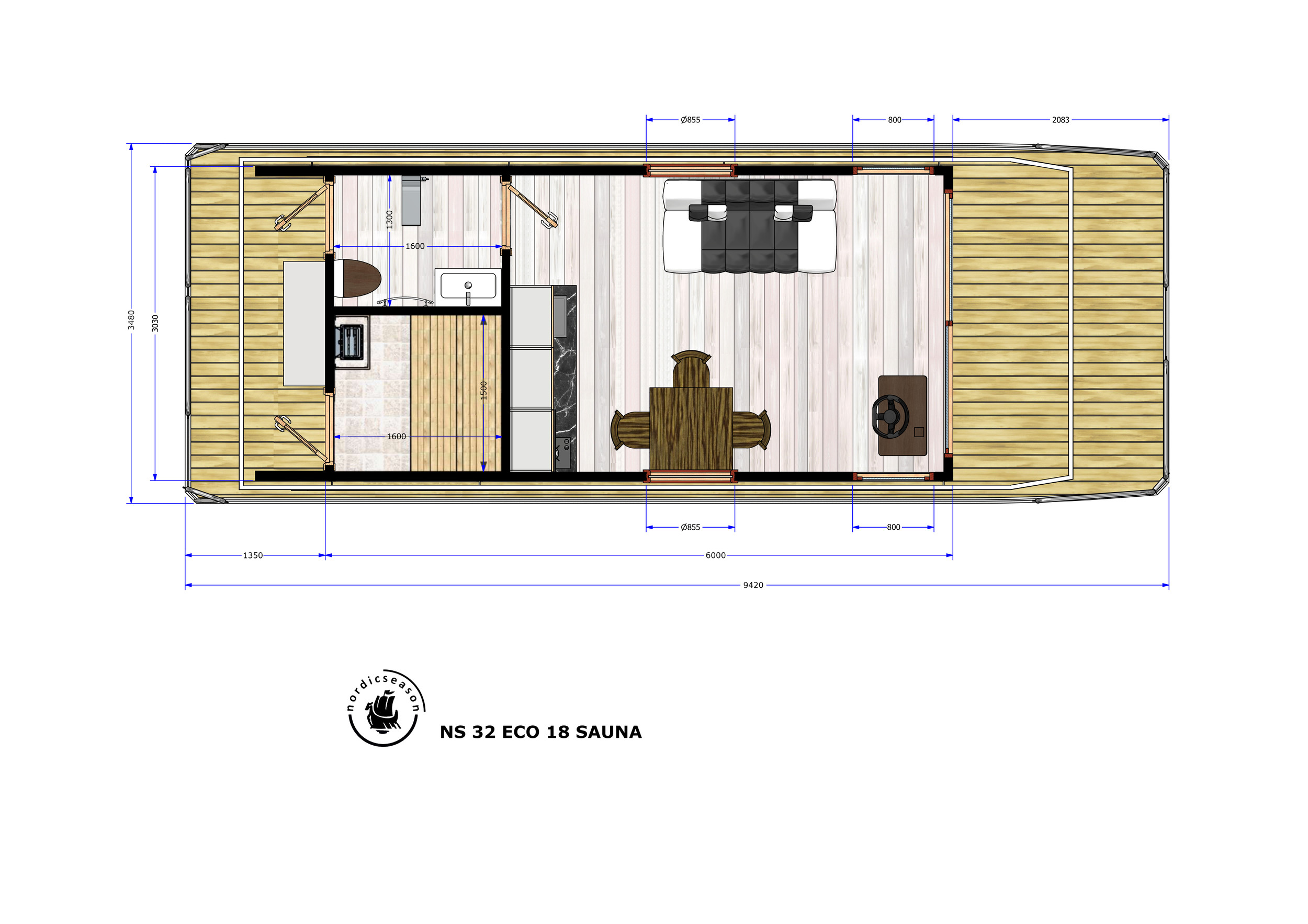foto: 12 Nordic Season NS 32 Eco 18m2 Houseboat