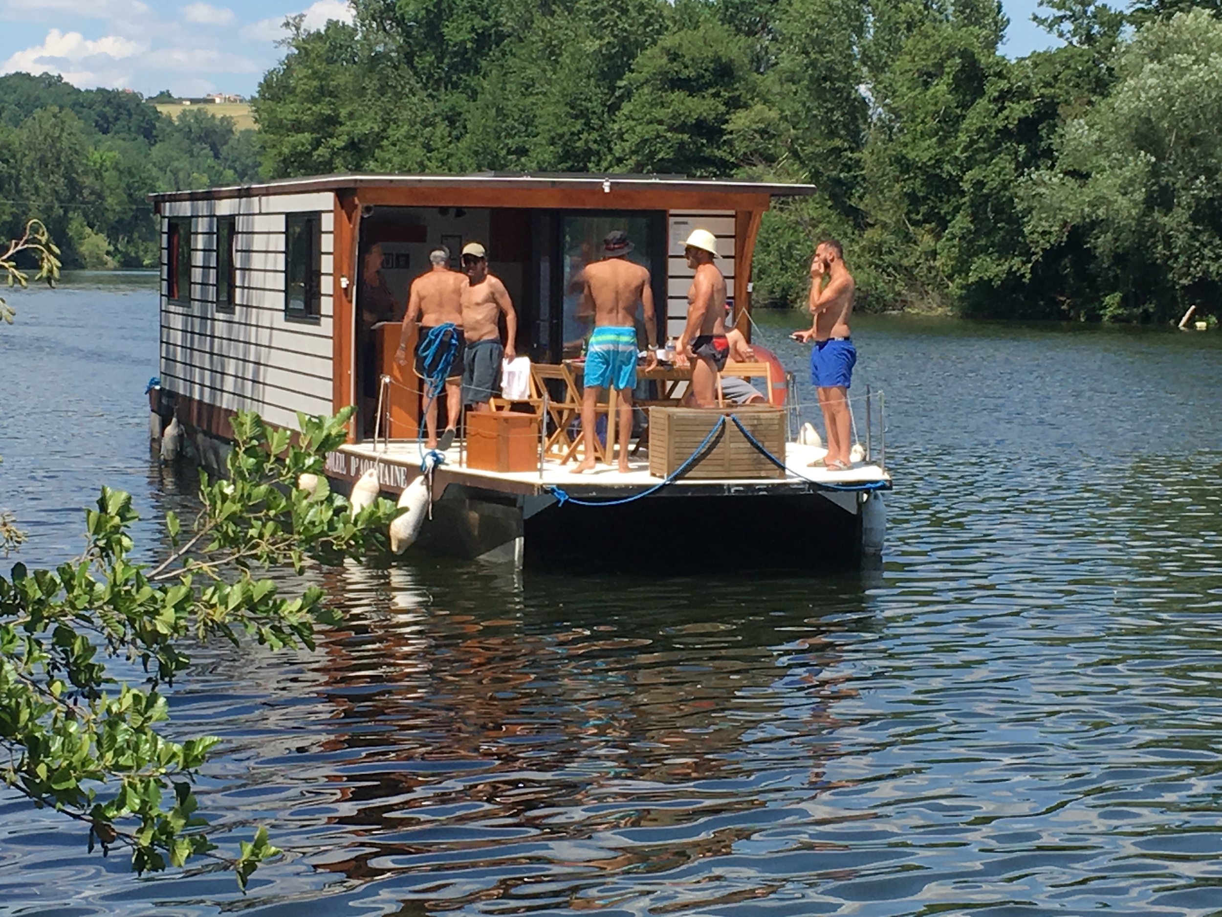 foto: 13 Solar Electrische Houseboat Catamaran Coche Standaard