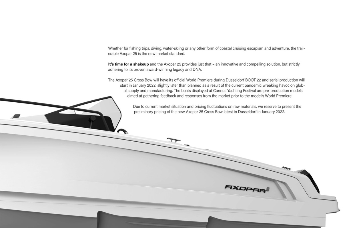 foto: 77 Axopar 25 Cross Bow & Cross Top