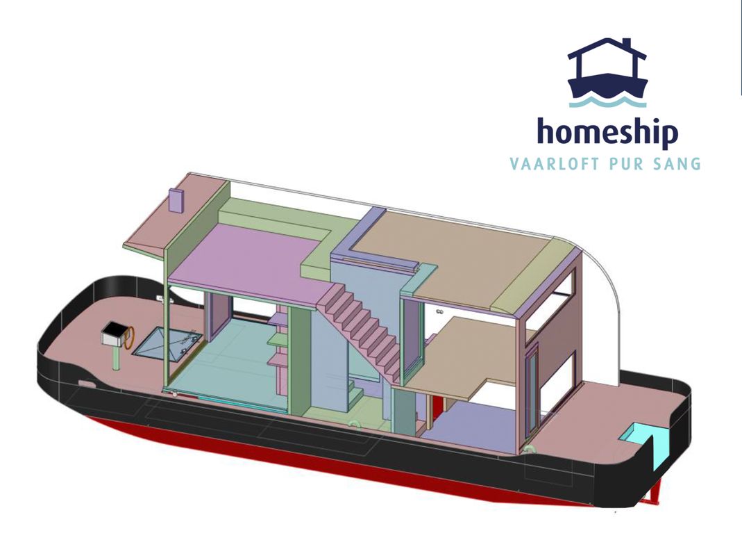 HOMESHIP VaarLoft Volledig Elektrische Houseboat foto: 29